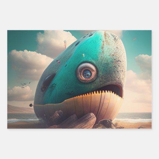 Strange Whale Geschenkpapier Set (Vorderseite 2)