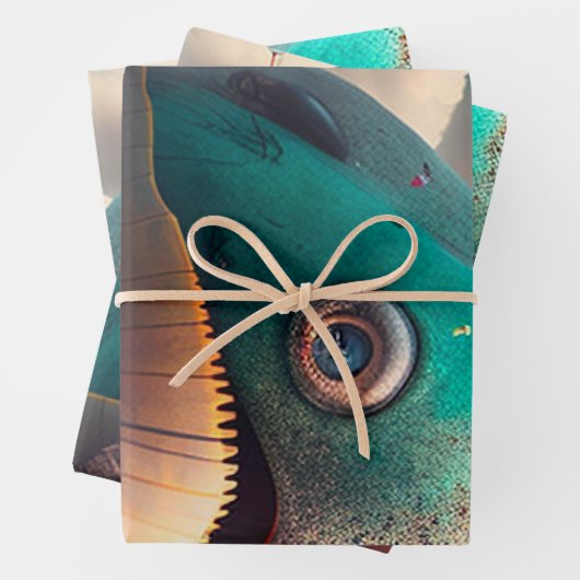Strange Whale Geschenkpapier Set (Beispiel)