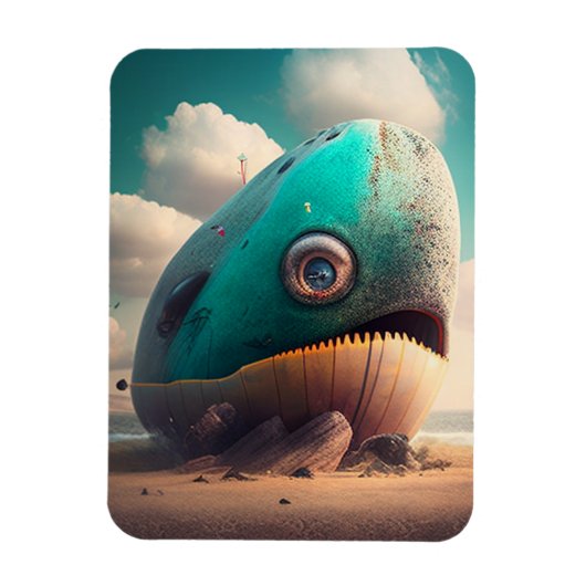 Strange Whale Magnet (Vertikal)