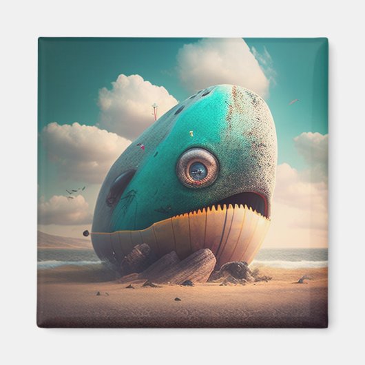 Strange Whale Magnet (Vorne)