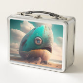 Strange Whale Metall Brotdose (Vorderseite)