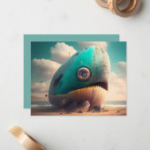 Strange Whale Mitteilungskarte (Vorderseite/Rückseite Beispiel)