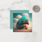 Strange Whale Mitteilungskarte (Vorderseite/Rückseite Beispiel)