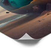 Strange Whale Poster (Ecke)