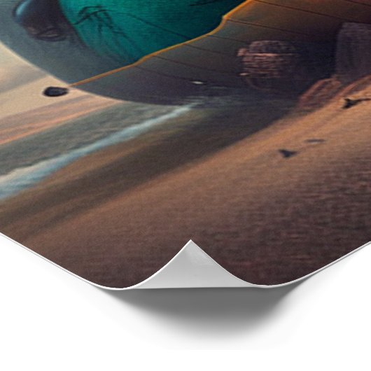 Strange Whale Poster (Ecke)