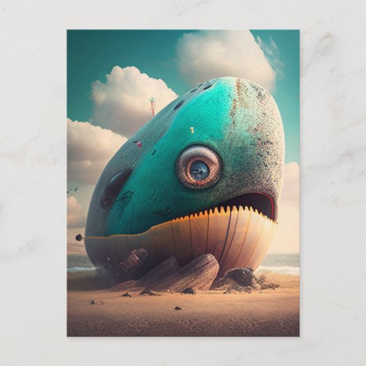 Strange Whale Postkarte (Vorderseite)