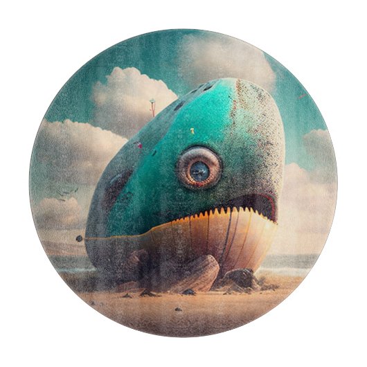 Strange Whale Schneidebrett (Vorderseite)