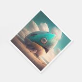 Strange Whale Serviette (Ecke)