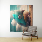 Strange Whale Wandteppich (Beispiel)