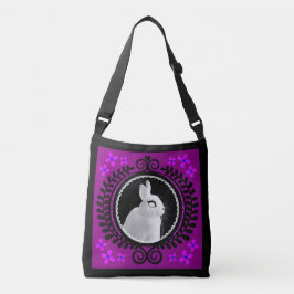 Strange White Bunny Crossbody Bag / Shoulder Tote Tragetaschen Mit Langen Trägern