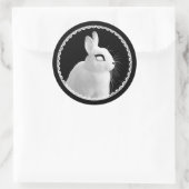 Strange White Bunny Sticker (Tasche)