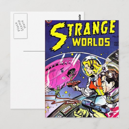 Strange Worlds Comic Book Postkarte (Vorne/Hinten)
