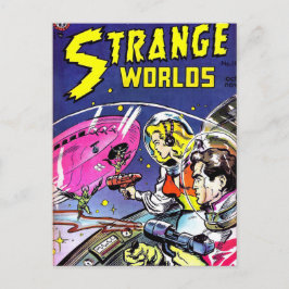 Strange Worlds Comic Book Postkarte