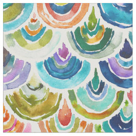 STRANGEBOW Rainbow Fish Scale Bold Print Stoff