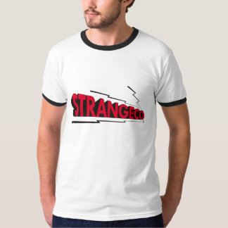 STRANGECO LOGO Wecker-T-Shirt (Rot/Schwarzes) T-Shirt