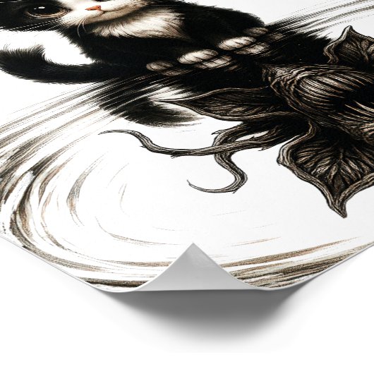 stranger cat poster (Ecke)