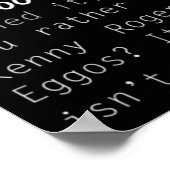 Stranger Quotes Poster (Ecke)