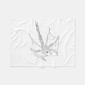 Stranger Things 4 Demobat Fly Friends Don't Lie  Fleecedecke (Vorderseite (Horizontal))