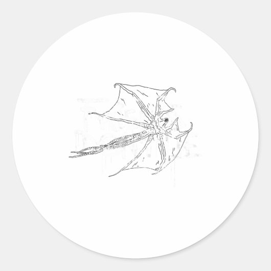 Stranger Things 4 Demobat Fly Friends Don't Lie  Runder Aufkleber (Vorderseite)