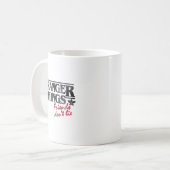 Stranger Things Friends Don't Lie Distressed Text  Kaffeetasse (Vorderseite Links)
