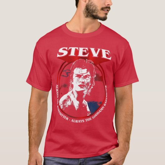 Stranger Things Steve Babysitter Officially Licens T-Shirt (Vorderseite)