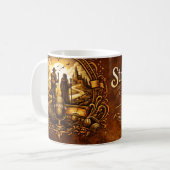 Strangers and Pilgrims Podcast Kaffeetasse (Vorderseite Links)
