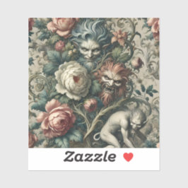 Strangers in the Park at Night – Gothic Victorian Aufkleber