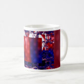 Strangieren | Art Wrap in Rot und Blau des Fraktal Kaffeetasse (VorderseiteRechts)