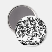 "Strangler Calaveras" um 1942 MEXICO Magnet (Vorderseite/Rückseite)