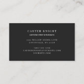 Strangmetallindustrie Visitenkarte (Rückseite)