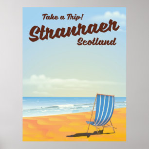 Stranraer Schottland Vintage-Reiseposter Poster
