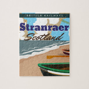 Stranraer Scotland Vintage Reiseplakat Puzzle