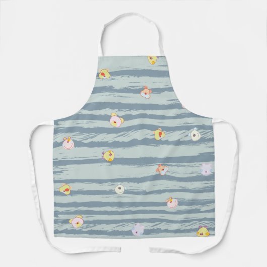 Strap Color – Whimsy Faces Schürze (Vorderseite)