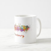 Strasbourg skyline im Watercolor Kaffeetasse (VorderseiteRechts)