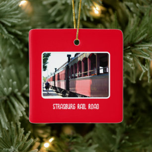 Strasburg-Eisenbahn-Zug-Ornament Keramikornament