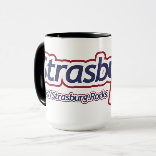 Strasburg Felsen! Tasse 15oz (Vorderseite Links)
