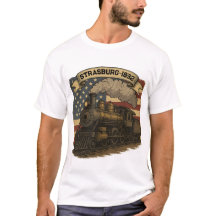 Strasburg-Lokomotive-Dampfzüge-T-Shirt