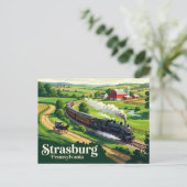 Strasburg USA Postkarte (Stehend Vorderseite)
