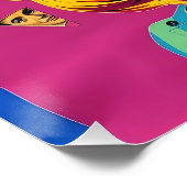 "Strasha" - Glanz Pop Collage Dream Poster (Ecke)