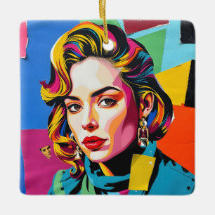 „Strasha“ - Gloss Pop Collage Dream Keramikornament