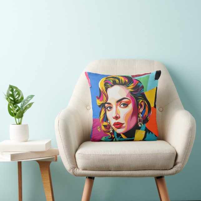 „Strasha“ - Gloss Pop Collage Dream Kissen (Stuhl )