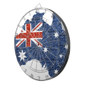 Strass australische Flagge Dartscheibe (Vorderseite rechts)