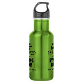 Strass-Bass Edelstahlflasche (Vorderseite)