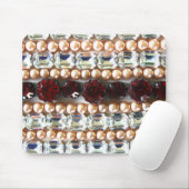 Strass und Perlen - Vintage-Schmuck Mousepad (Mit Mouse)