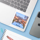 Straßburg Aufkleber (Laptop mit iPhone)