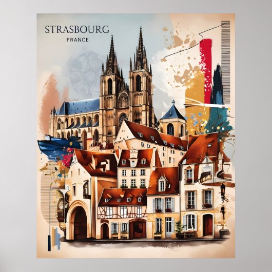 Straßburg Charm Poster (Vorne)