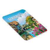 Straßburg Foto Vintage Magnet (Rechte Seite)