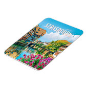 Straßburg Foto Vintage Magnet (Linke Seite)