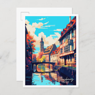 Straßburg Frankreich Kunstmuseum Monte San Giorgio Postkarte