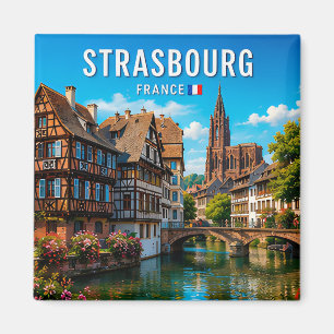 Straßburg Frankreich Märchenkanal Schönheit Magnet